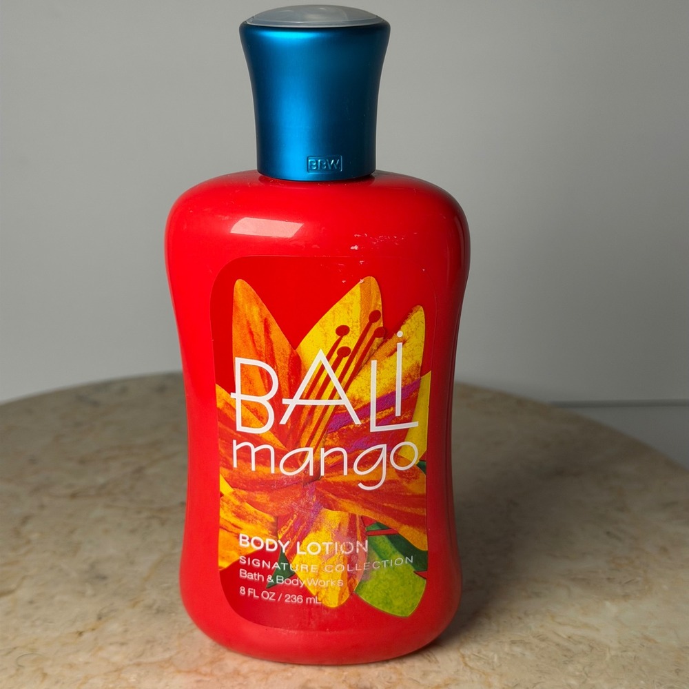 Bath & Body Works Body Lotion 8oz Bali Mango Signature Collection Tropical Scent